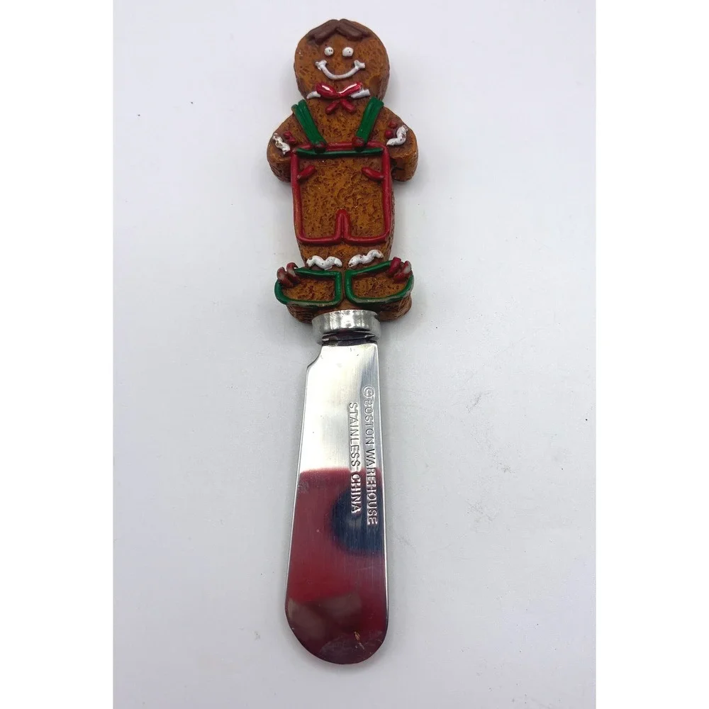 Boston Warehouse Cheese Spreaders Set 6 Multicolor Christmas Holiday Characters